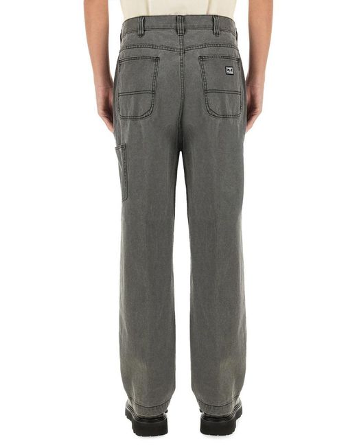 Obey Gray Big Time Carpenter Pants for men