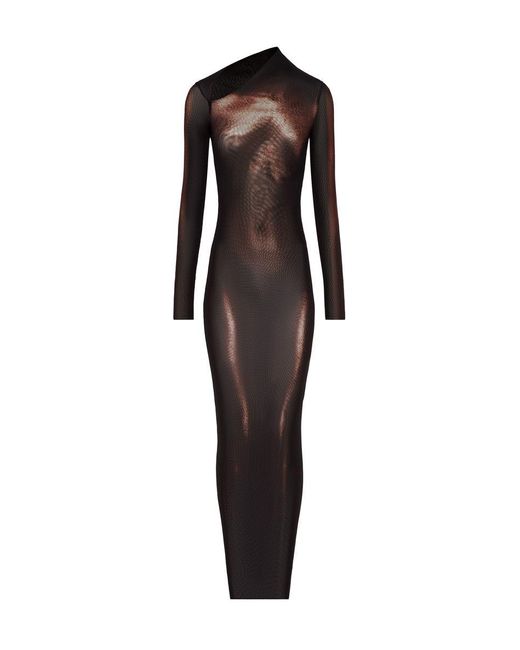 ワンピース JeanPaul GAULTIER Body Dust maxi dress Jean Paul Gaultier Body Dust Dress in Black | Lyst