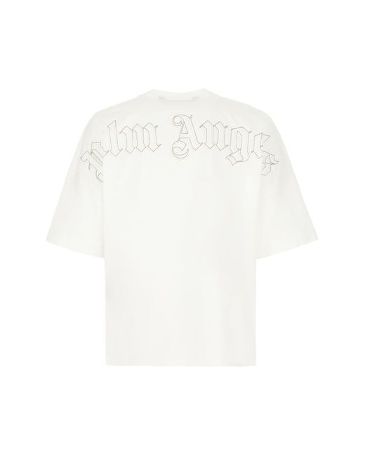 Palm Angels White T-Shirt for men