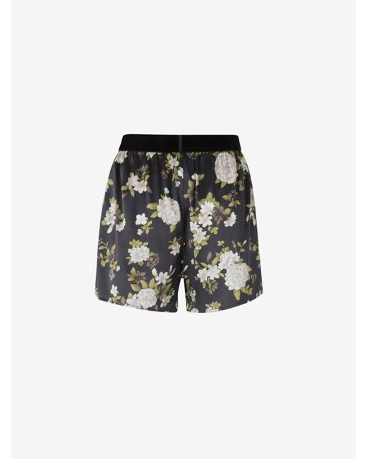 Tom Ford White Floral Pattern Bermuda Shorts