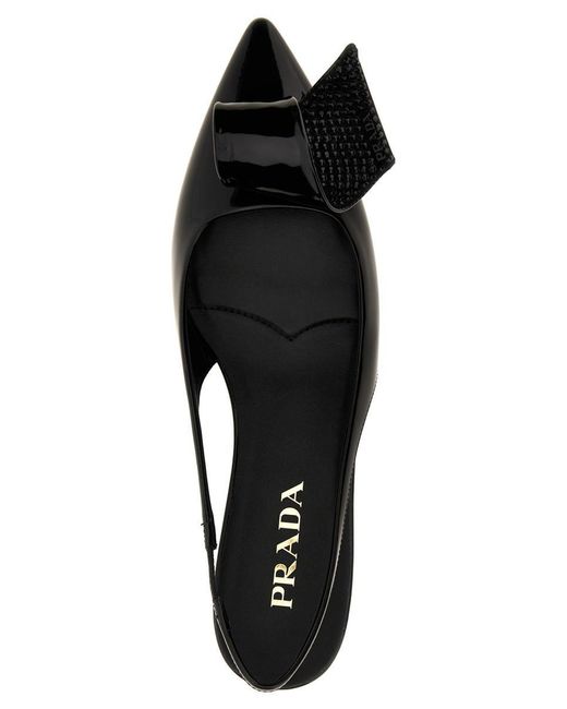 Prada Black 'Torchon' Slingback