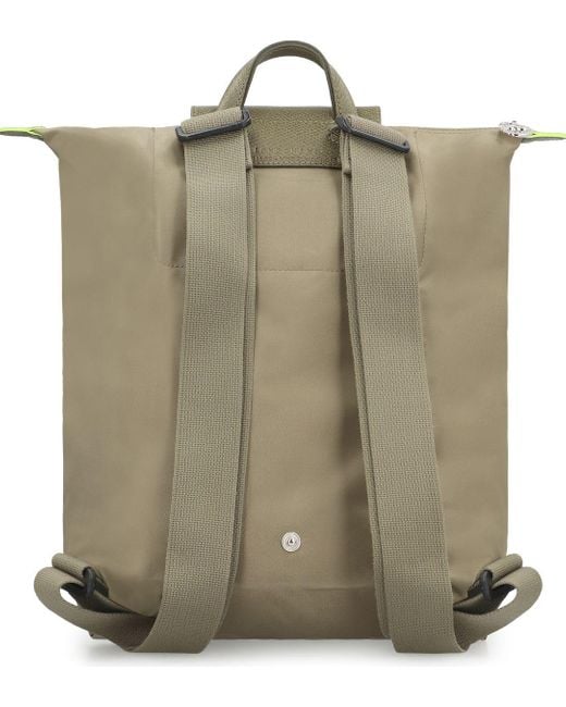 Longchamp Green "M Le Plaige" Backpack