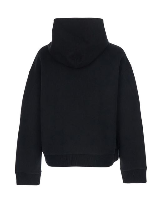 Givenchy Blue Sweatshirt With Logo Patch On The Front And Kangaroo Pocket for men