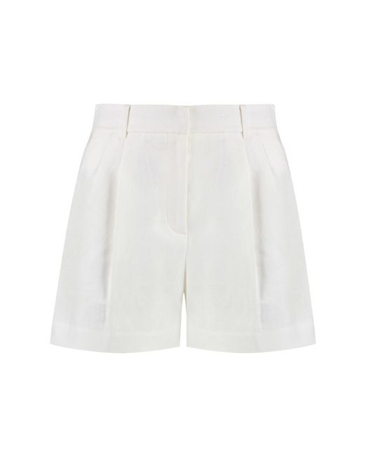 Michael Kors White Linen Bermuda-shorts