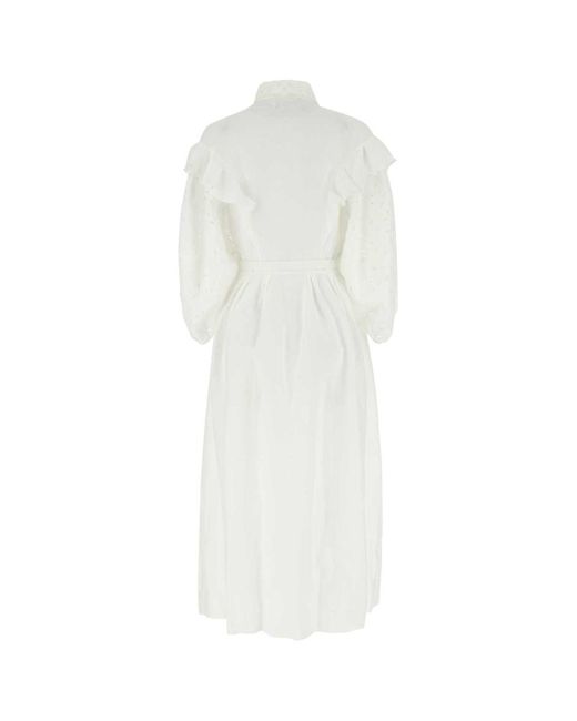 Chloé White Long Dresses.