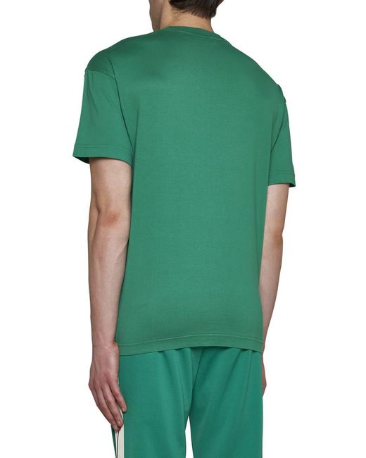 Palm Angels Green T-shirts And Polos for men