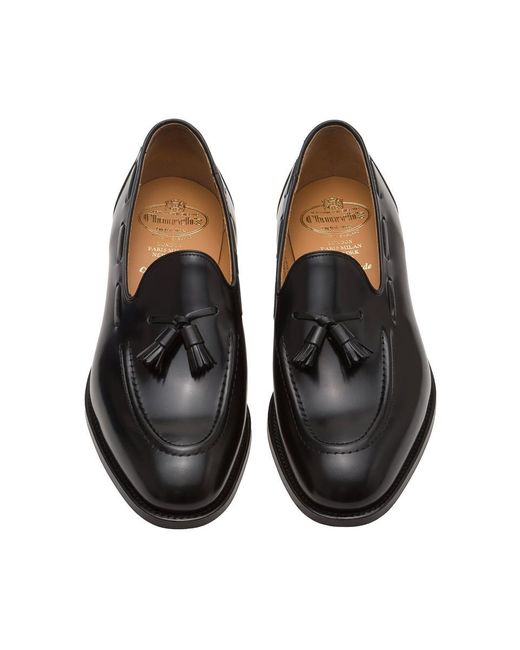 Church's Black Flat Shoes for men