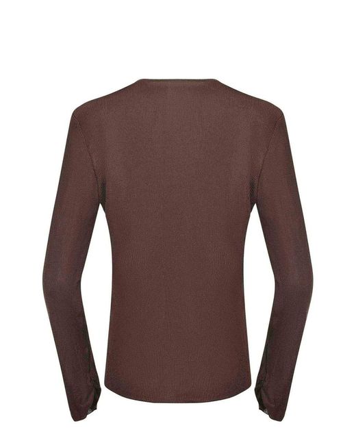 SOLOTRE Brown Sweaters