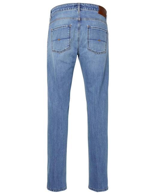 Fay Blue Cotton Jeans for men