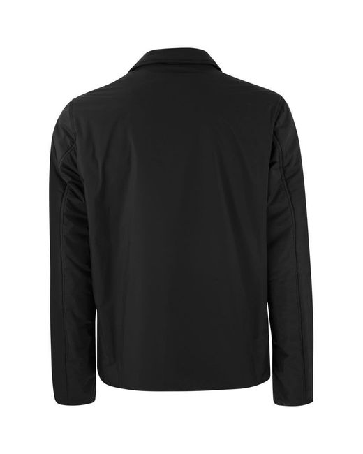Herno Black Shirt-Cut Jacket for men