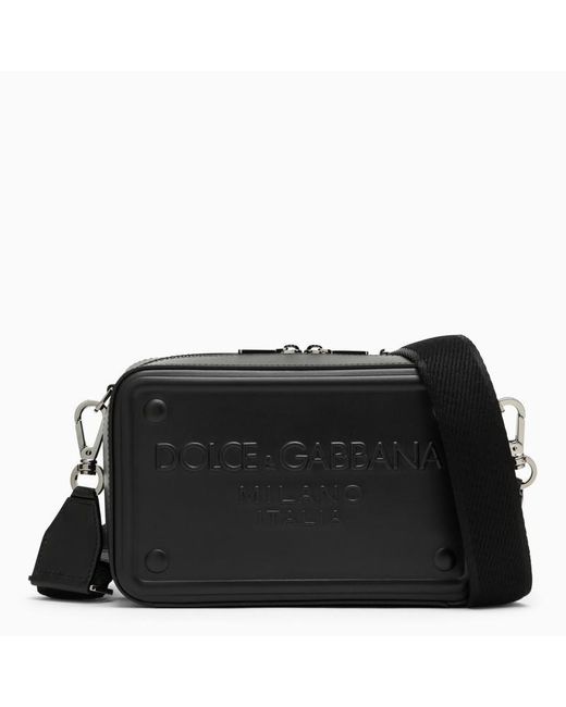 Dolce & Gabbana Black Dolce&Gabbana Calfskin Shoulder Bag for men