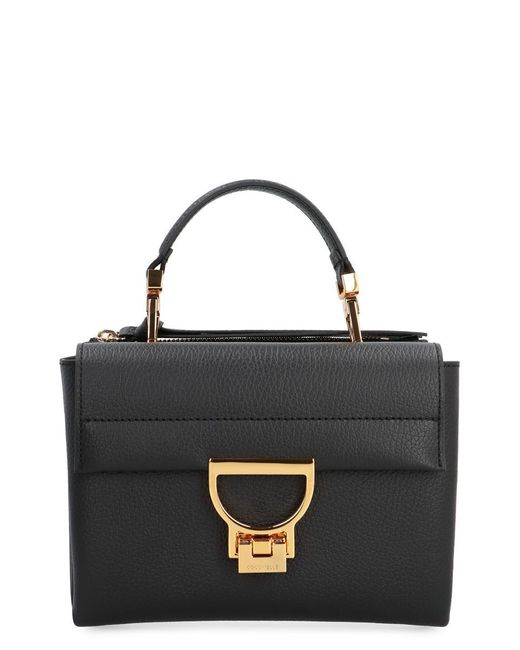 Coccinelle Black Arlettis Leather Handbag