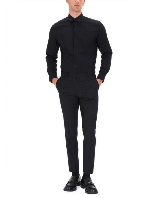 Burberry Black Cotton Shirt for men