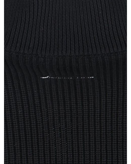 MM6 by Maison Martin Margiela Black Zip Sweater
