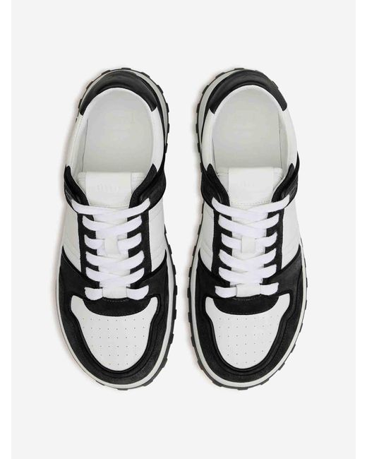 AMI Multicolor Smooth Leather Sneakers for men