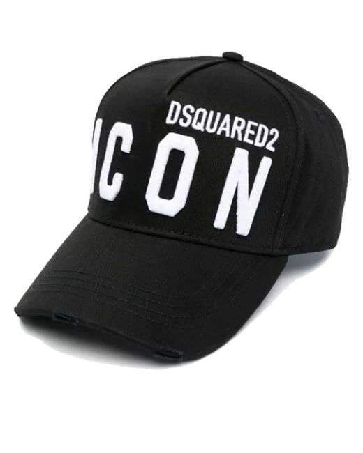 DSquared² Black Baseball Cap Accessories for men