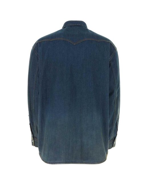 Maison Margiela Blue Camicia for men