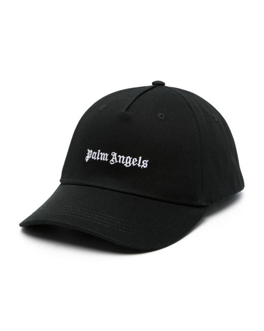 Palm Angels Black Logo Baseball Cap for men