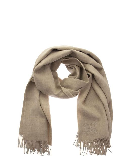 Max Mara Pioppo - Alpaca And Silk Stole in Beige (Natural) | Lyst