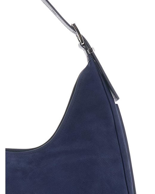 Michael Kors Blue Nolita Lg Hobo Shldr