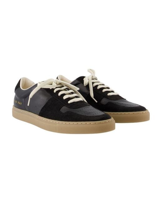 Common Projects Black Bball Slim Gum Sole Sneakers for men