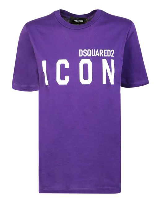 DSquared² Cotton Basic T-shirt Enriched By The Iconic All-over Logo By ...