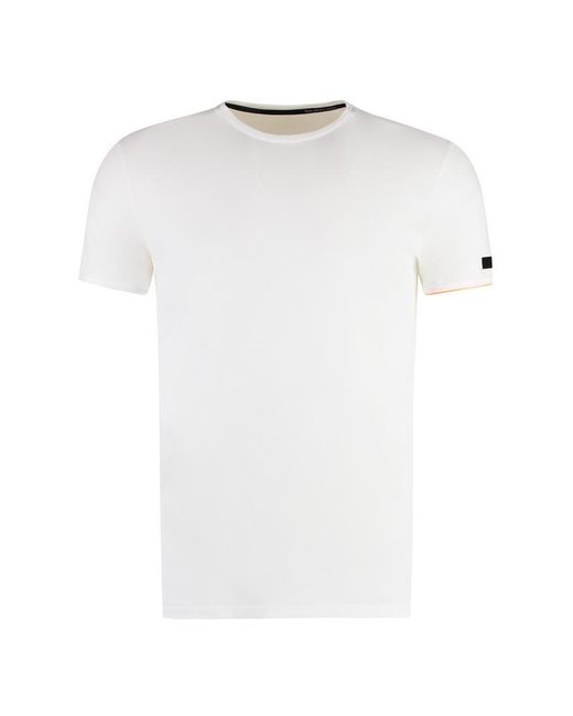 Rrd White Cotton Blend T-Shirt for men