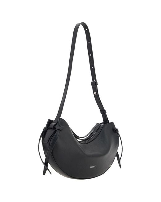 Yuzefi Black 'Fortune Cookie' Leather Bag