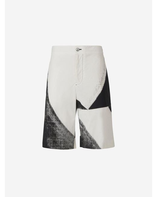 Alexander McQueen Multicolor Drawstring Cotton Shorts for men