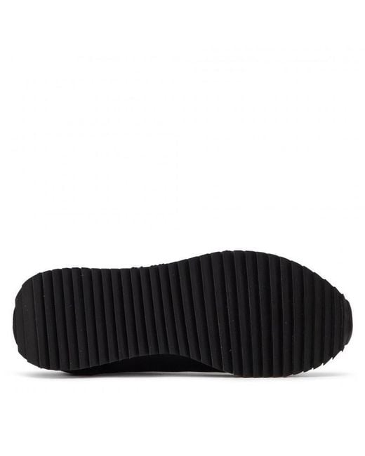 EA7 Black Emporio Armani Logo Trainers for men