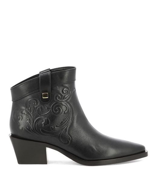 Skorpios Black "alexandra Cordoba" Ankle Boots