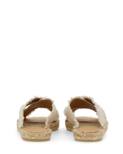 Castaner White Sandal "palmera"