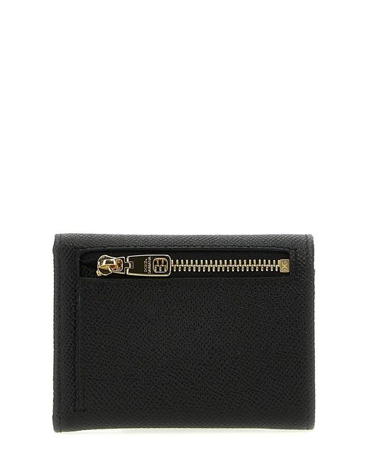 Dolce & Gabbana Black French Flap Wallet Wallets, Card Holders