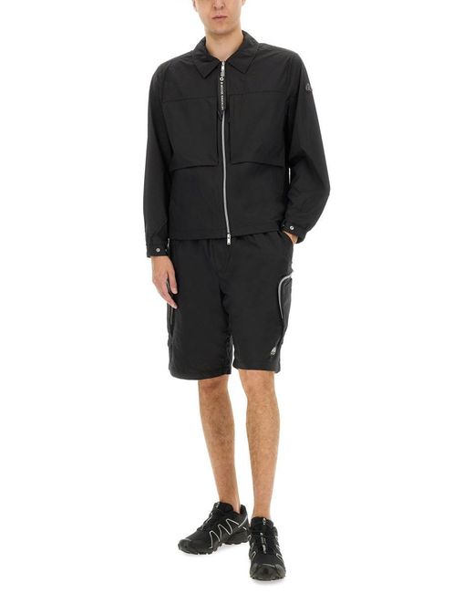 Moose Knuckles Black Waverly Shirt Jacket for men