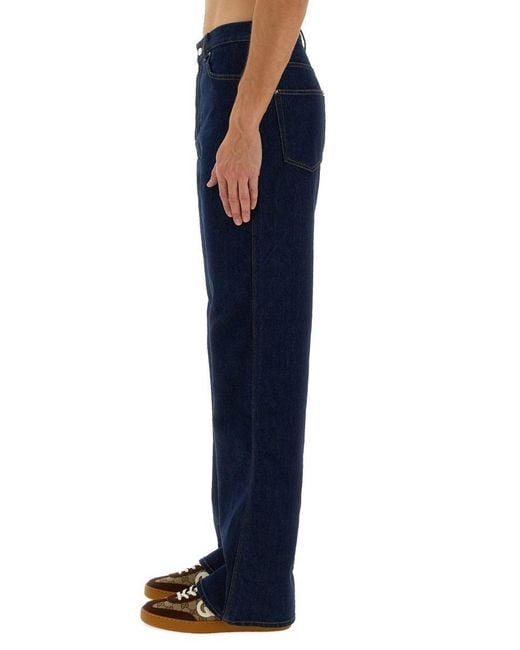 Gucci Blue Denim Pants for men