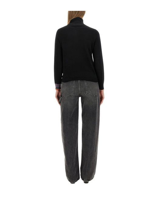 PS by Paul Smith Black Turtleneck Shirt