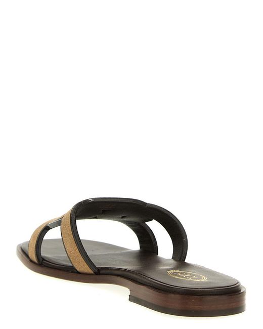 Tod's Brown Suede Sandals