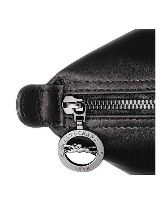 Longchamp Black Leather Tote Bag