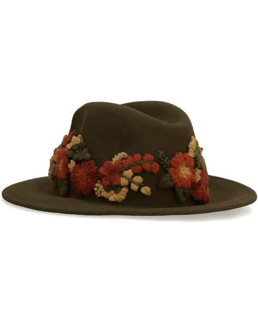 TU LIZE Brown Felt Fedora Hat