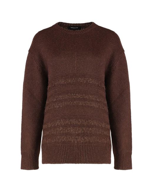 Fabiana Filippi Brown Sweater With Round Neck
