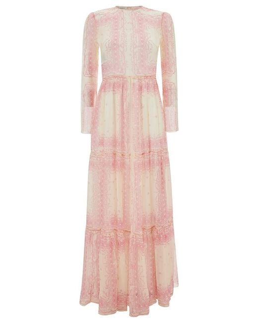 Philosophy Di Lorenzo Serafini Pink Floral Print Dress