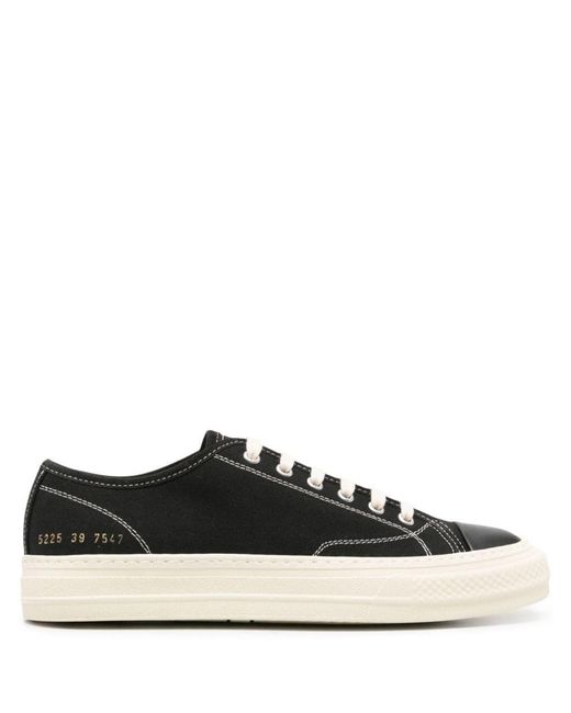 Common Projects Black Tournament Canvas Sneakers for men