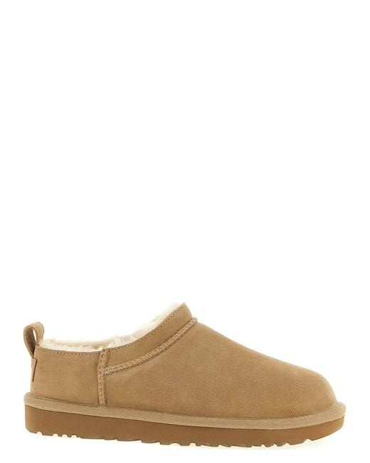 Ugg Brown 'classic Micro' Ankle Boots