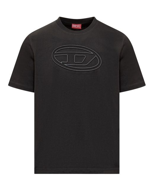 DIESEL Black T-Shirt T-Adjust-Bigoval for men