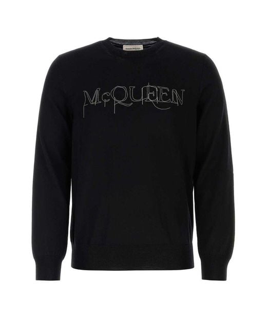 Alexander McQueen Black Knitwear for men