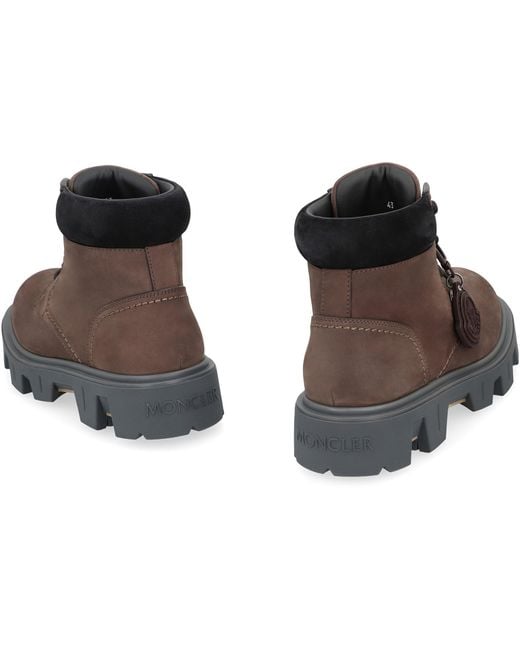 Moncler Brown Peak City Lace-Up Boots for men