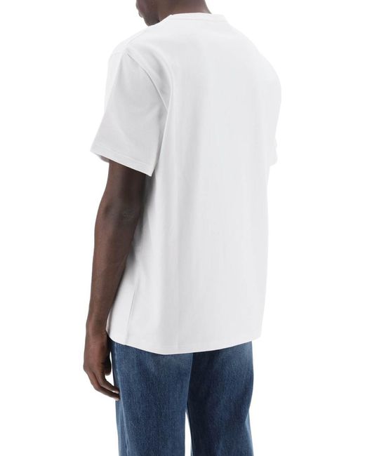 Alexander McQueen White Reflected Logo T-Shirt for men