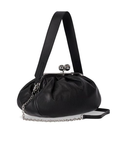 Weekend by Maxmara Black Pasticcino Cubico Medium Clutch
