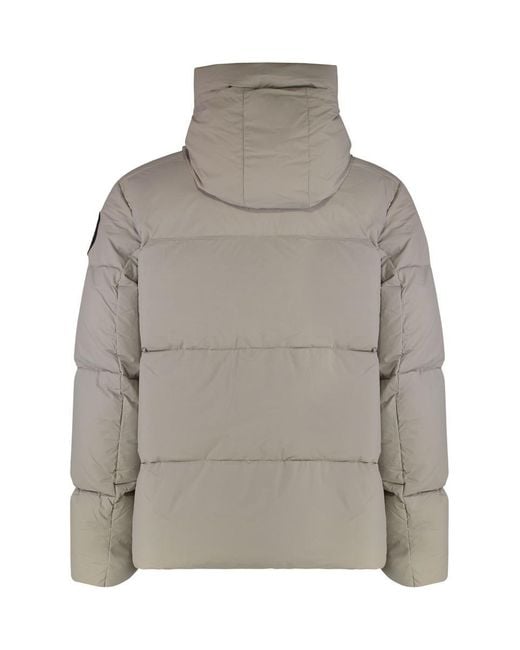 Canada Goose Gray Padded Jacket Crofton Label for men
