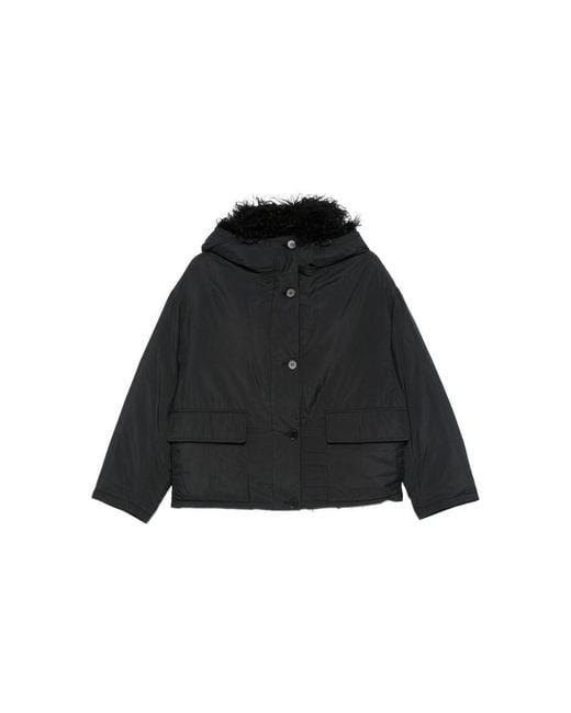 Yves Salomon Black Outerwears
